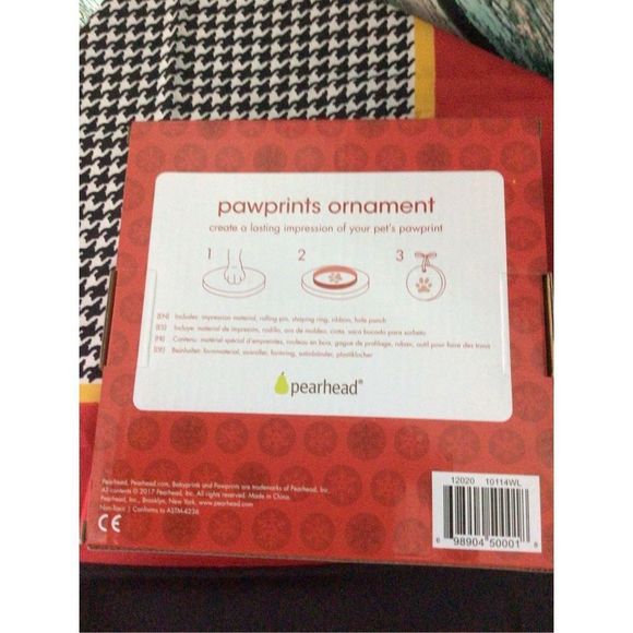 Paw Prints Ornament Kit Keepsake Pet Paw Print NO MIXING, BAKING, Or Mess!! NIB - Picture 8 of 10
